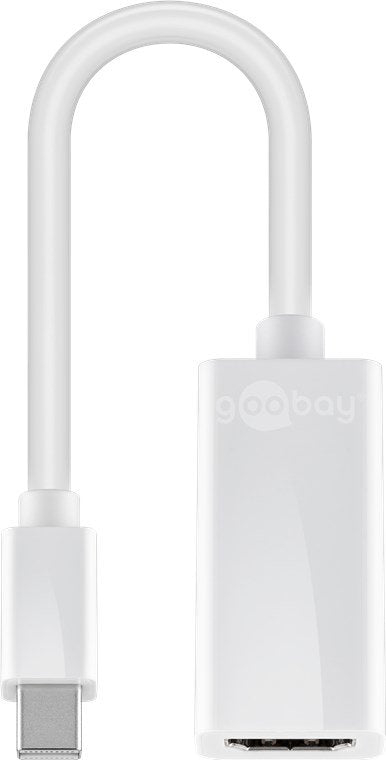 Goobay Mini Dp Hdmi Adaptor Mini Displayport Hdmi Tipo A (Estándar) Blanco