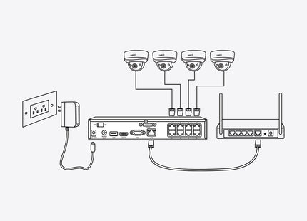Reolink Nvs8, Grabador De Vídeo En Red Negro, 8 Canales 6975253986545