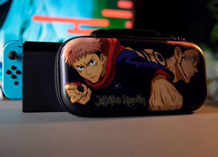 Funda Konix Switch Jujutsu Kaisen Compatible Con Switch Y Version Lite Red Para Amacenaje Color Negra