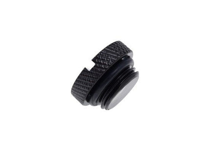 Tapon Liquida Alphacool Eiszapfen Screw Negro Rosca 1/4  / Laton  1011181
