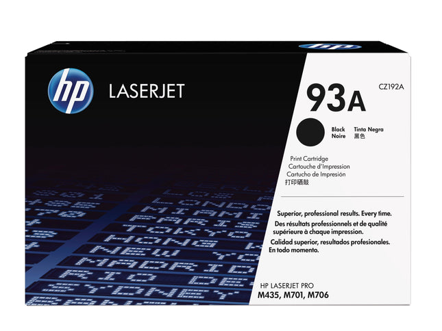 Hp Cartucho De Tóner Original 93a Laserjet Negro