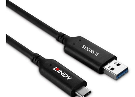 Cable Lindy 43395 Usb 3.2 Gen 1 (3.1 Gen 1) 10 M Usb A Usb C Negro
