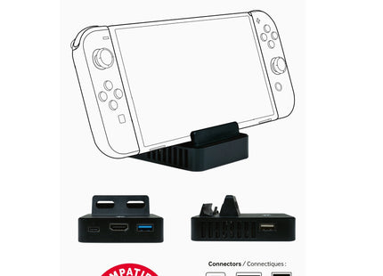 Soporte Tv Nintendo Switch/Oled Negro