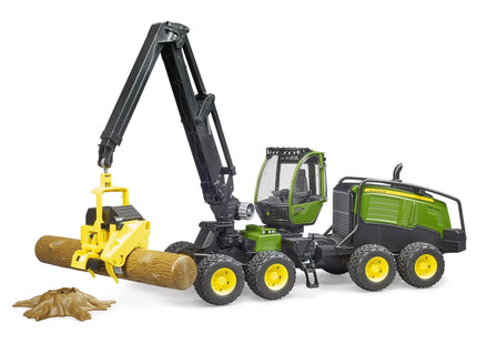 Cosechadora Brother John Deere 1270g,  (Verde/Negro, Incl. Tronco De Árbol)