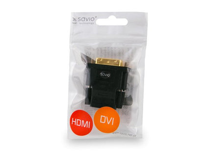 Savio Cl-21 Adaptador De Cable Dvi Hdmi Negro