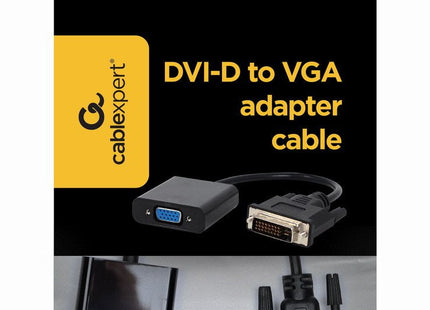 EAN 8716309096454 - Gembird A-DVID-VGAF-01 adaptador de cable de vídeo 0,2 m DVI-D VGA (D-Sub) Negro imagen 1