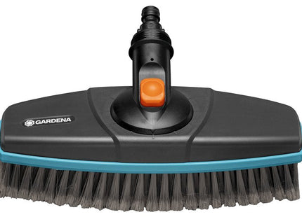 Gardena Cepillo Con Mango Cleansystem Suave, Cepillo Para Lavar Gris/Turquesa, Banda De Plástico Suave En Todo El Perímetro 18810-20