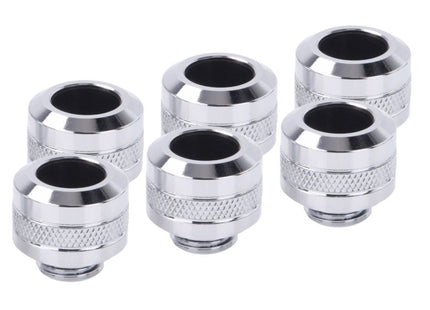 Alphacool Eiszapfen Pro 13mm Hardtube Racor G1/4 - Chrome Sixpack
