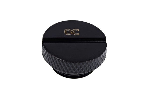 Tapon Liquida Alphacool Eiszapfen Screw Negro Rosca 1/4  / Laton  1011181