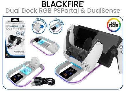 Base Carga Rgb Ps Portal + Dualsense