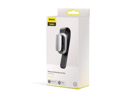 Baseus Car Tool Platinum Vehicle Eyewear Clip (Clamping Type) Silver (Acyjn-B0s)