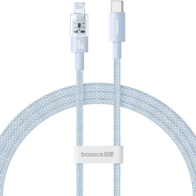 Baseus Gem Cable De Carga Rápida Usb-C A Ip 1 M 20 W Azul