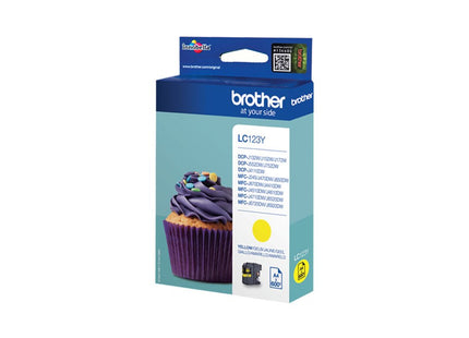 EAN 4056104667621 - Brother LC-123Y cartucho de tinta 1 pieza(s) Original Alto rendimiento (XL) Amarillo imagen 2