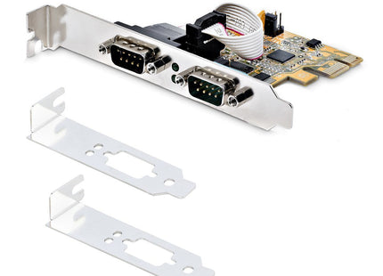Startech 21050-Pc-Serial-Lp Tarjeta Pci-E 2 Puertos Serie 5v/12v