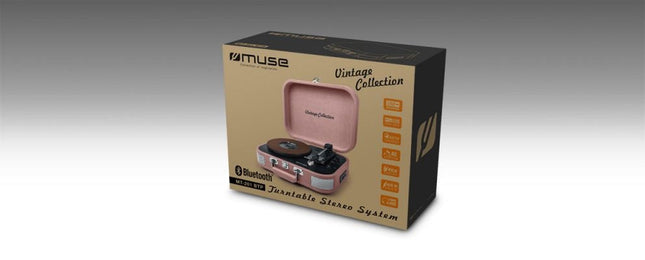 Tocadiscos Muse Mt-201 Btp Pink  Con Altavoces