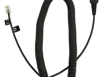 Jabra 8800-01-06 Cable Qd -> Rj10 0,5 M Negro