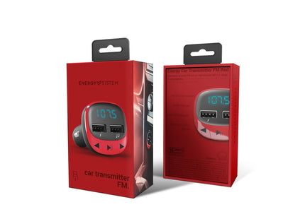 Energy Sistem Car Transmitter Fm Red (Microsd,Mp3)