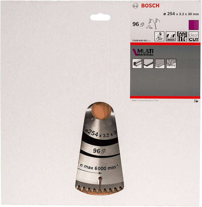 Bosch Hoja De Sierra Circular, Multimaterial, 254 Mm 2608640451