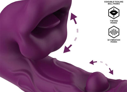 Bella Vibrador Doble Bola Cosquilleante Y Mordisqueo 3 Motores