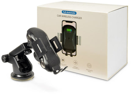 Inter-Tech Mth-100-10w Qi Cargador Inalámbrico Rápido Para Coche, Negro