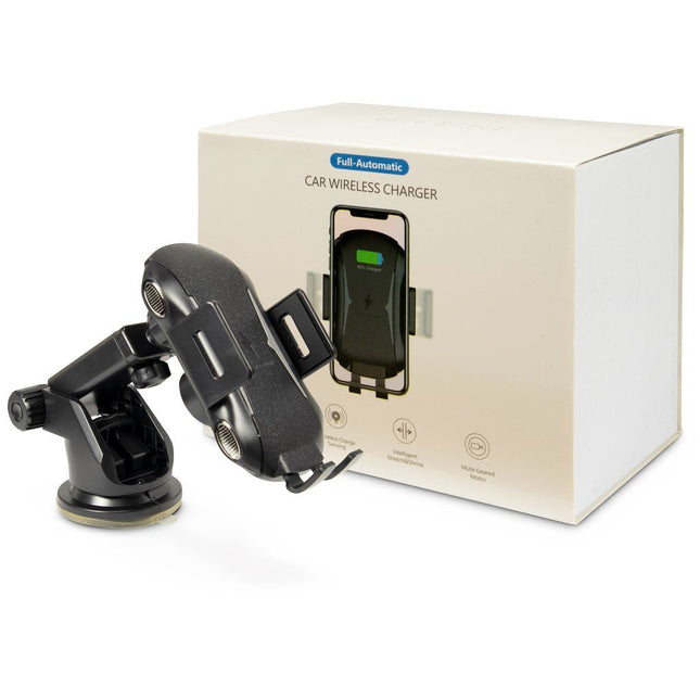 Inter-Tech Mth-100-10w Qi Cargador Inalámbrico Rápido Para Coche, Negro