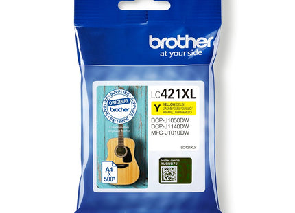 Tinta Original Brother Lc-421xly Lc421xly Alta Capacidad  Amarillo