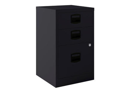 Bisley Archivador Metalico 2 Cajones Personales + 1 Cajón Archivo A4 Fondo 40cm Antracita