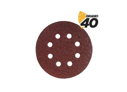 Blim Pack De 10 Lijas Con Velcro Para Lijadora Bl0136 - 125mm - Grano 40 - Formato Circular