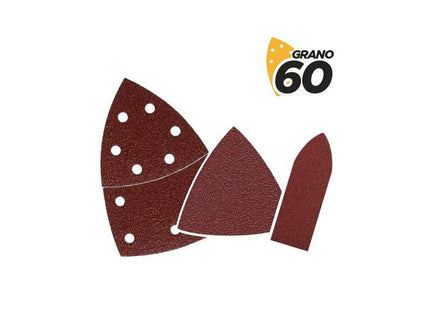 Blim Pack De 9 Lijas Con Velcro Para Lijadora Bl0137 - Grano 60 - 3 Formatos