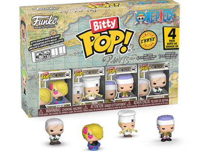 Blister 4 Figuras Bitty Pop One Piece Sanji