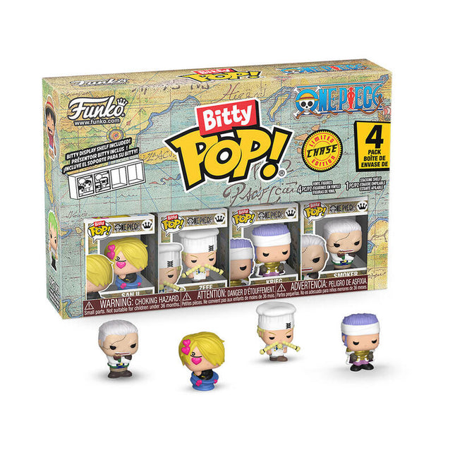 Blister 4 Figuras Bitty Pop One Piece Sanji