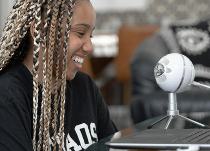 Blue Microphones Snowball Ice Micrófono De Superficie Para Mesa Blanco