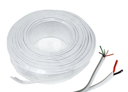 Bobina 100 M De Cable De Alarma Siamés De 8 Hilos ( 6 X 0, 22 + 2 X 0,75 )