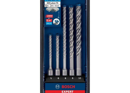 Bosch Juego De Taladro Percutor Expert Sds-Plus-7x, 5 Piezas 2608900197