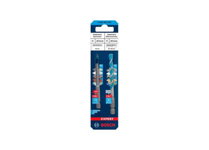 Bosch Professional Expert Hex-9 Hardceramic + Juego De Brocas Hex-9 Multiconstruction, Ø 8mm 2 Piezas 2608902367