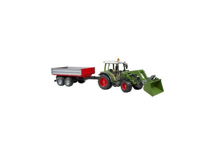 Bruder Fendt Vario 211 Con Cargador Frontal Y Remolque Lateral, Modelo De Vehículo 4001702021825