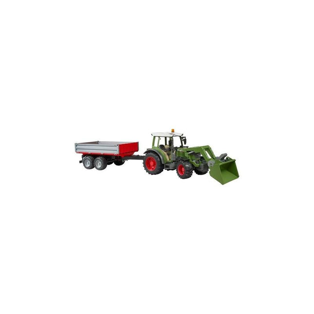 Bruder Fendt Vario 211 Con Cargador Frontal Y Remolque Lateral, Modelo De Vehículo 4001702021825