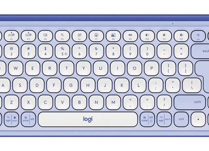 EAN 5099206127586 - Logitech 920-013074 teclado Universal Bluetooth QWERTY Internacional de EE.UU. Lila, Blanco imagen 1