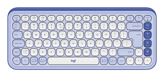 EAN 5099206127586 - Logitech 920-013074 teclado Universal Bluetooth QWERTY Internacional de EE.UU. Lila, Blanco imagen 1
