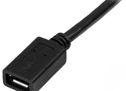Startech Cable Micro Usb 2.0 M/H (Alargo) 0.50m Negro Usbubext50cm