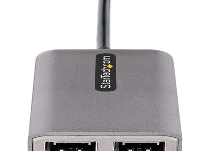 Startech Adaptador Usb Tipo C A 2 Puertos Displayport 4k 60hz - Multiplicador Mst Usb C A 2x Dp Con Modo Alt De Dp 1.4 Dsc 30cm
