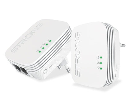 EAN 9120072375705 - Strong POWERLWF600DUOMINI adaptador de red PowerLine 600 Mbit/s Ethernet Wifi Blanco 2 pieza(s) imagen 1