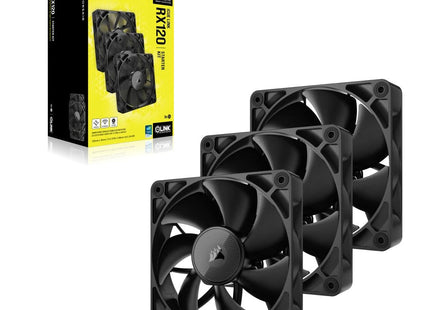 EAN 0840006680840 - Corsair iCUE LINK RX120 Carcasa del ordenador Ventilador 12 cm Negro 3 pieza(s) imagen 2