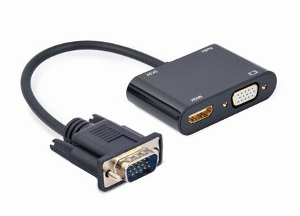 EAN 8716309124423 - Gembird A-VGA-HDMI-02 adaptador de cable de vídeo 0,15 m HDMI + VGA (D-Sub) VGA (D-Sub) Negro imagen 2