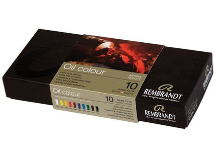 Talens Rembrandt Set Básico De Pinturas Al Óleo Con 10 Tubos De 15ml Colores Surtidos