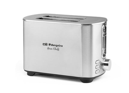 Orbegozo To 5030 Tostadora De Doble Rebanada - Potente Y Versatil Tostador Con 6 Niveles De Tostado - Funciones De