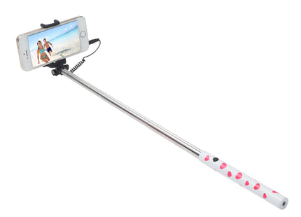 Palo Selfie Ultron Hot Shot Corazón Blanco Rosa