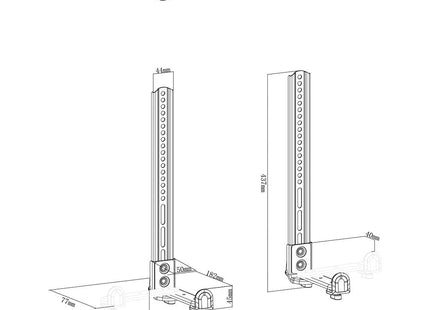 Neomounts Soporte Universal Para Barras De Sonido, Ajustable En Profundidad (7,7-21,5 Cm) 15kg Awl29-650bl1