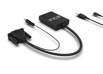 Inca Adaptador Ivth-02 Vga + Usb-A + Audio > Hdmi 0.2m Retail