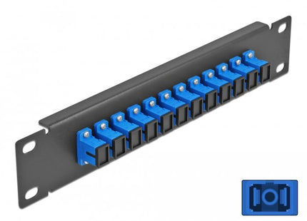 Delock 10" Lwl Patchpanel 12 Port Sc Simplex Negro